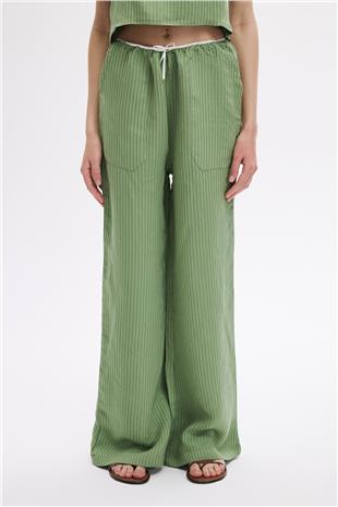 Fiyonklu Dokulu Pantolon