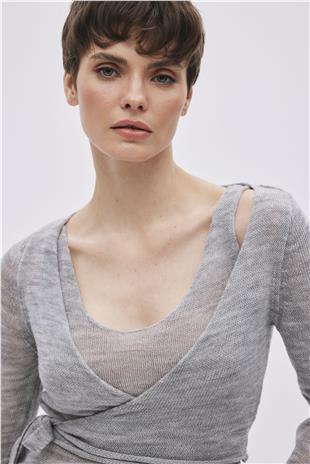 Grey Singlet Top Set