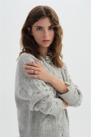 Pointelle Knitwear Sweater
