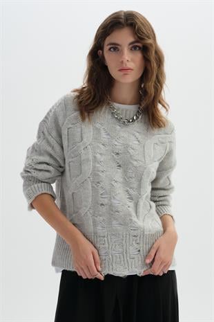 Pointelle Knitwear Sweater