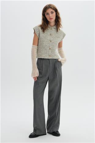Gri Palazzo Pantolon