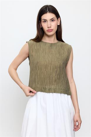 Haki Fitilli Bluz
