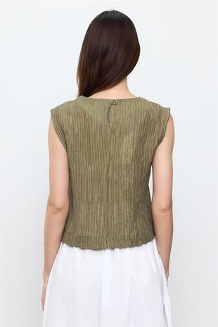 Haki Fitilli Bluz