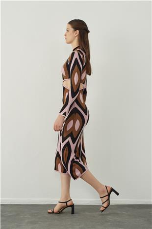 Cut-out Long Knitted dress