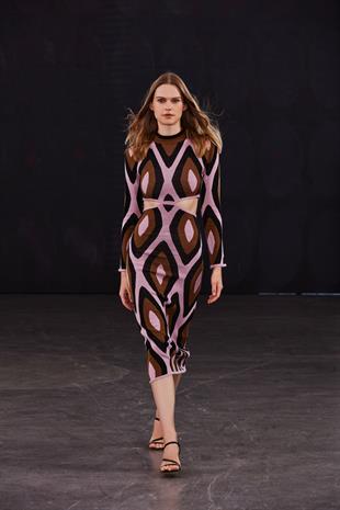 Cut-out Long Knitted dress