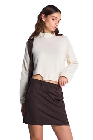 Kahverengi Mini Etek