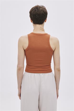 Brick Ribbed Singlet