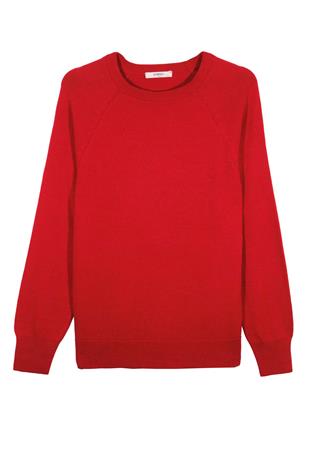 Kırmızı Bisiklet Yaka Kazak