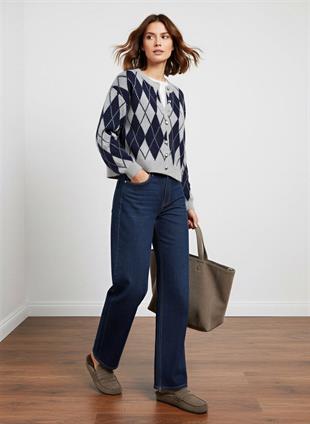 Lacivert DÜĞME DETAYLI TRİKO HIRKA 