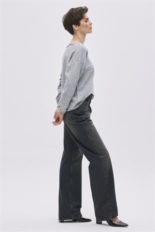 Navy Faded Effect Straight Fit jeans