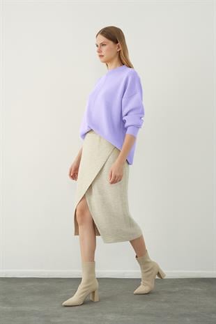 Oversize Crew neck basic knitted sweater