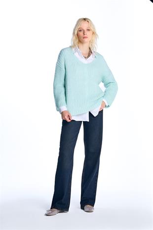 Mint V Yaka Triko Kazak