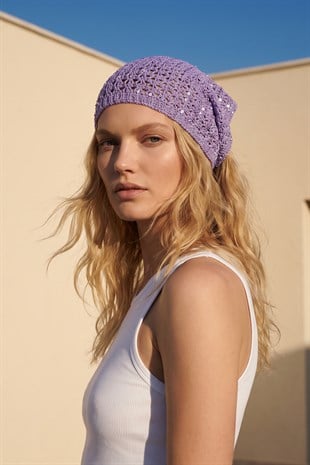 Mor Örgü Bandana 2