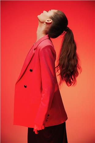 Pink 4 Buttoned Reefing Blazer Jacket SS23J4708PE