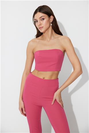 Pink Zipper Bustier SS23CT4724PE