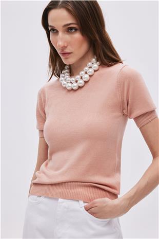 Powder Short Sleeve Sweater