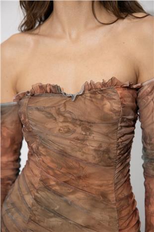  Colorful Pleated Mini Dress SS23D4737RE