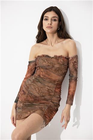  Colorful Pleated Mini Dress SS23D4737RE