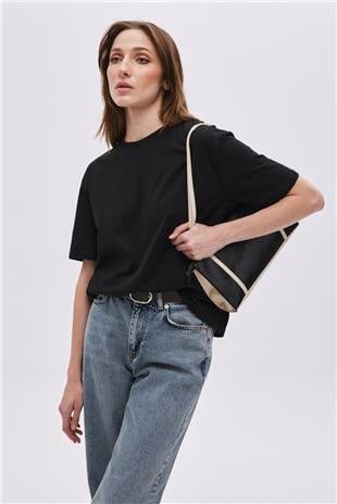 Black Basic Cotton T-Shirt