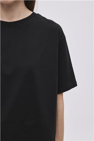 Black Basic Cotton T-Shirt