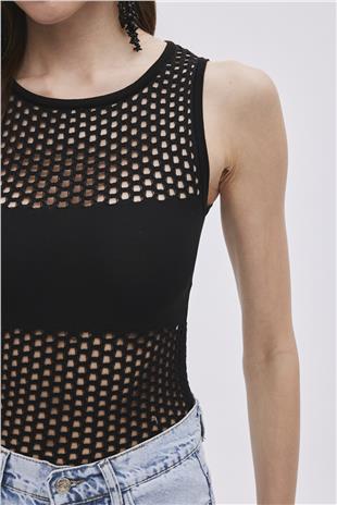Black Snap Knitwear Body