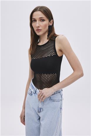 Black Snap Knitwear Body