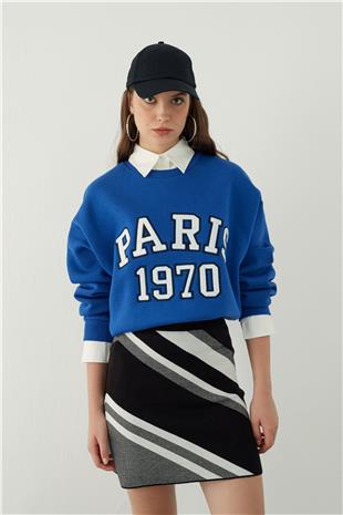 Stripe Knitted mini skirt