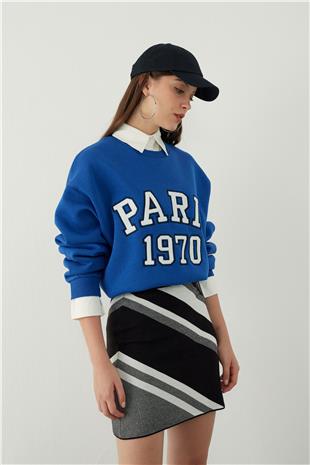 Stripe Knitted mini skirt