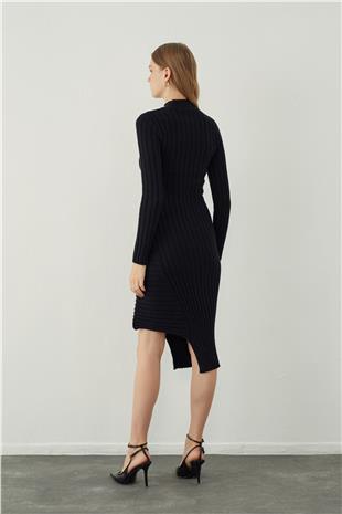 Ribbed Long knitted dress