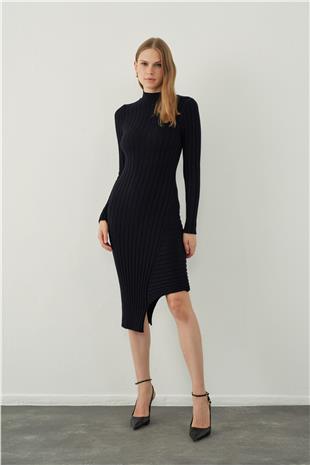 Ribbed Long knitted dress