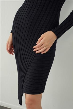 Ribbed Long knitted dress