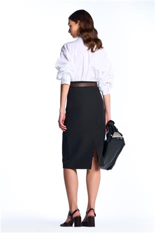 Siyah Midi Kalem Etek