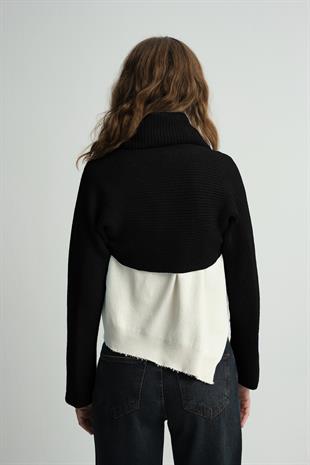 Siyah Triko Bolero