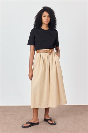 Siyah Vatkalı T-shirt