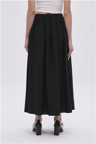 Black Voluminous Skirt