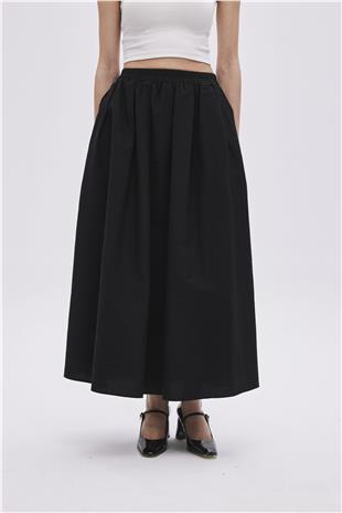Black Voluminous Skirt