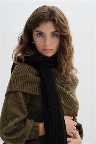 YIRTIK DESENLİ TRİKO ATKI