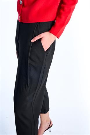 Siyah Yüksek Bel Pantolon