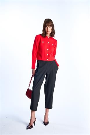 Siyah Yüksek Bel Pantolon