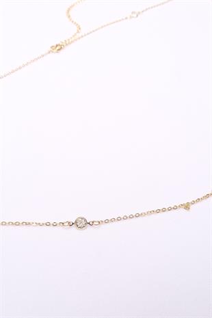 Taş Detaylı Bel Zinciri