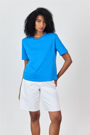 Turkuaz Vatkalı T-shirt