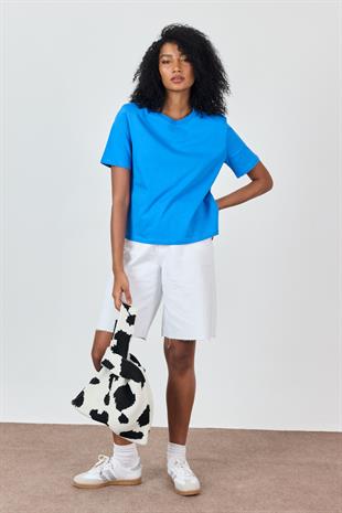 Turkuaz Vatkalı T-shirt