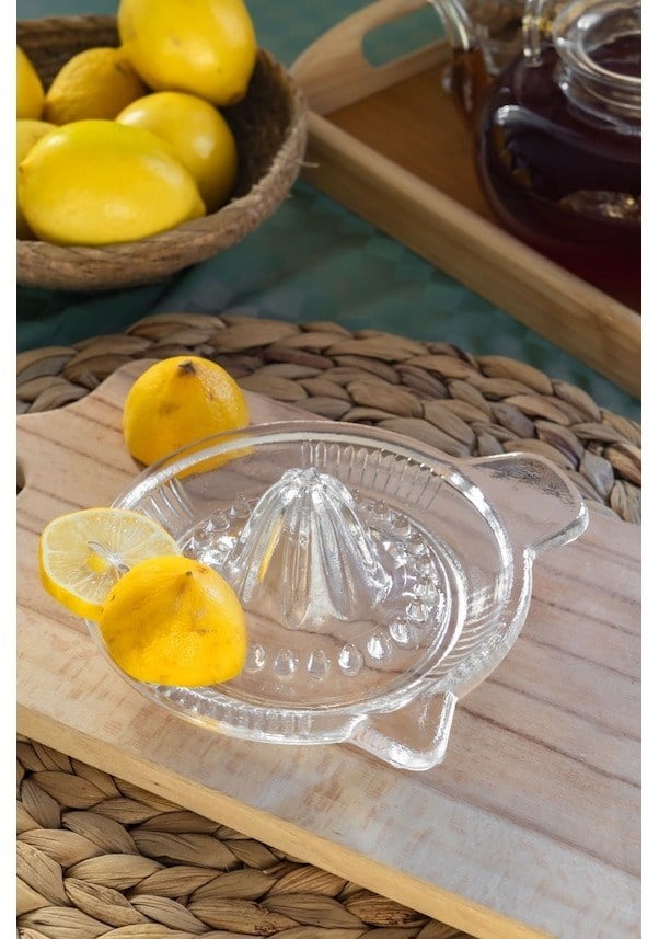 Akyüz Home Cam Limon Narenciye Portakal Sıkacağı Limonluk 14 Cm 