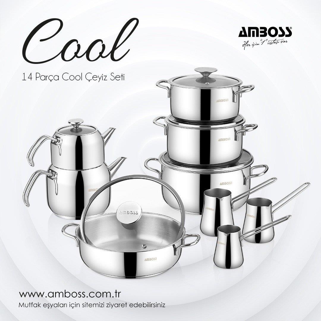 Amboss 14 Parça Cool Çelik Çeyiz Seti Coo-0243 
