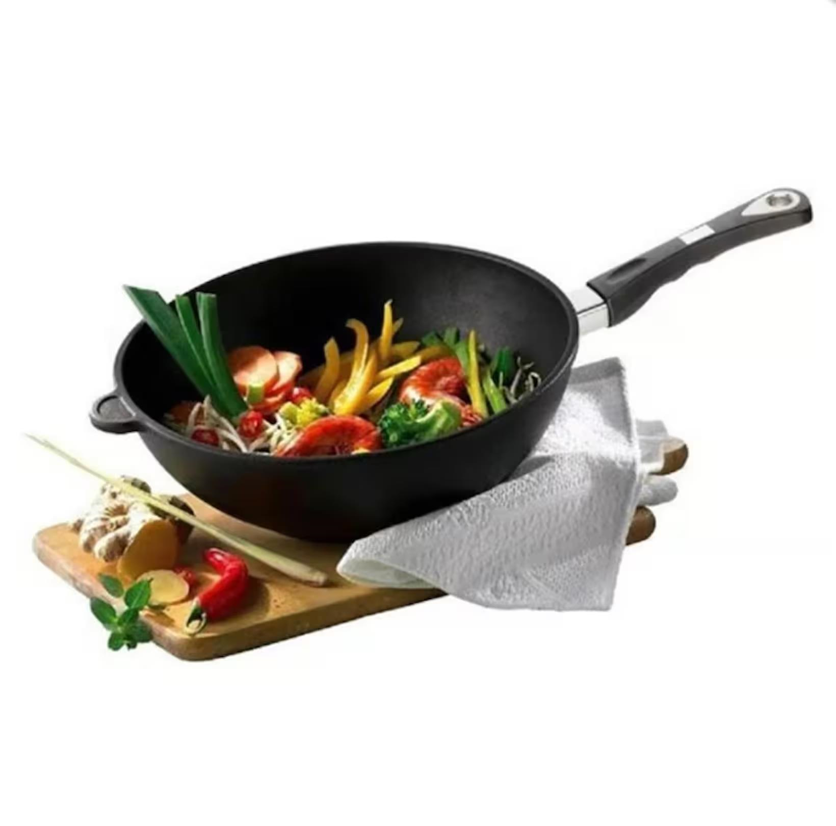 AMT Gastroguss 1030SE Döküm Wok Tava 30 Cm 2,7 Litre 