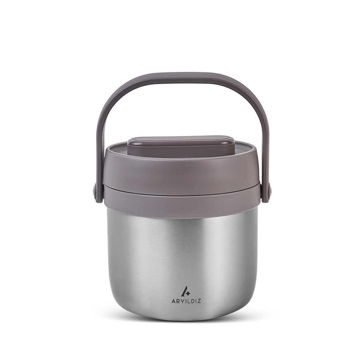 Aryıldız Bento Lunch Box Yemek Termosu Yuvarlak Steel 1400 Ml Ar262283 