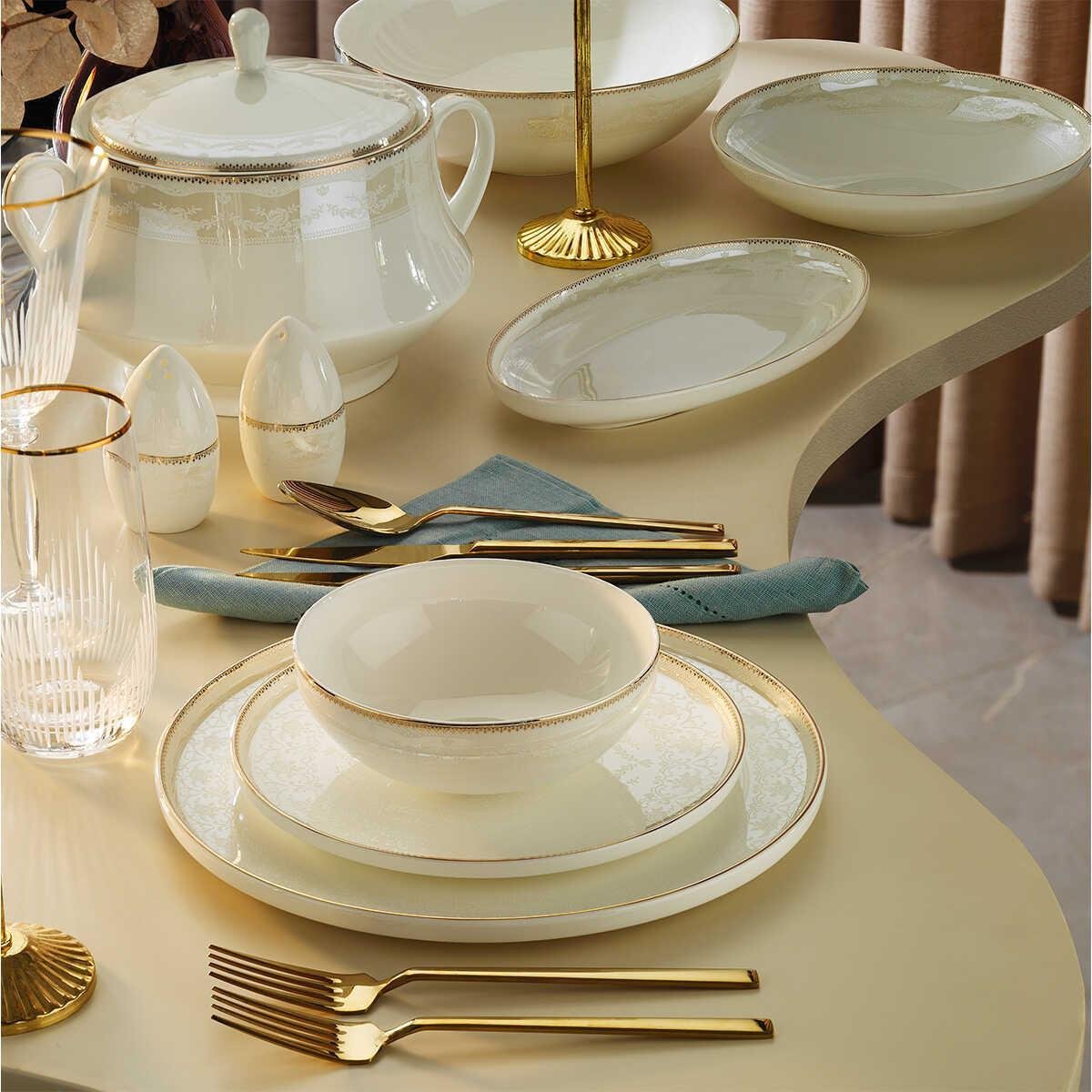 Aryıldız Claudia 12 Kişilik 60 Parça Porselen Yemek Takımı Ar252994 