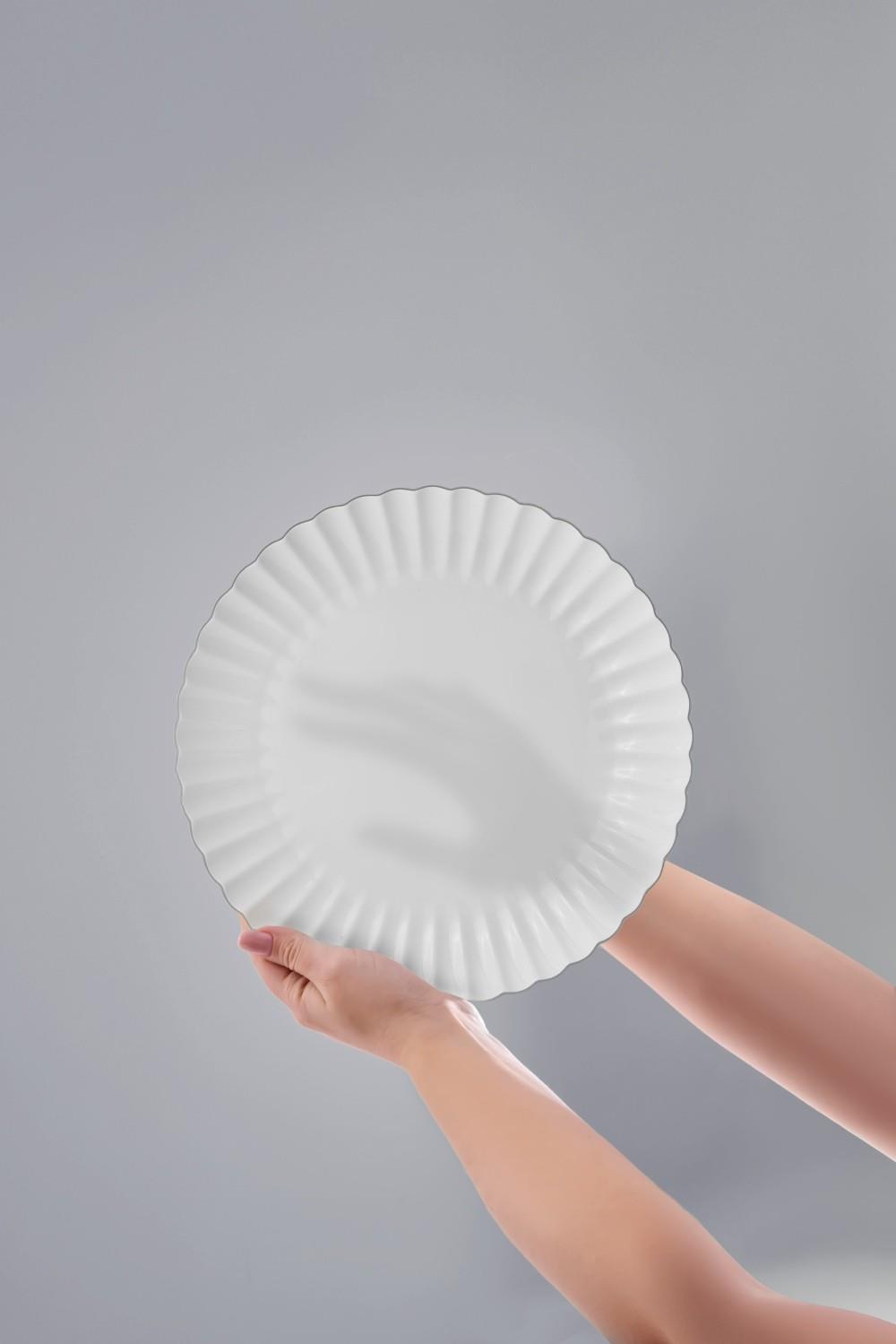 Aryıldız Sintra Platin 60 Parça Porselen Yemek Takımı Ar255476 