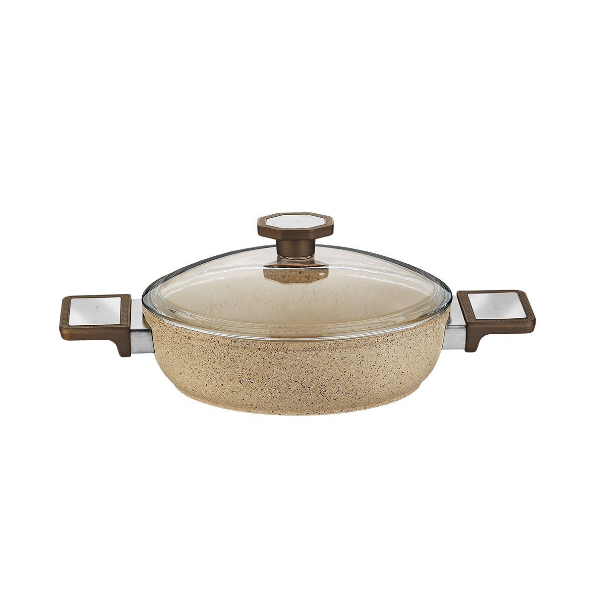 Aryıldız Vortex Cappuccino 7 Parça Granit Tencere Seti Ar260210 