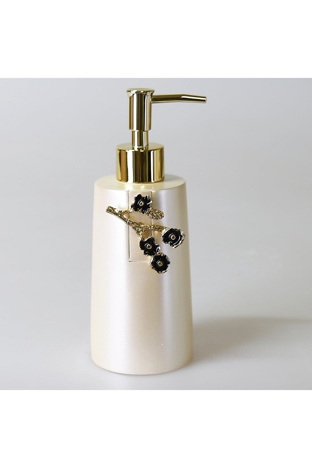 By Selim Bergamo İnci 5 Parça Polyester Banyo Seti 